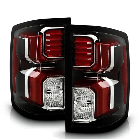 OEM LTZ Style Black Housing UPGRADE Rear LED Bar Tail Light For 16-18 Chevy Silverado PlugNPlay (Copy)