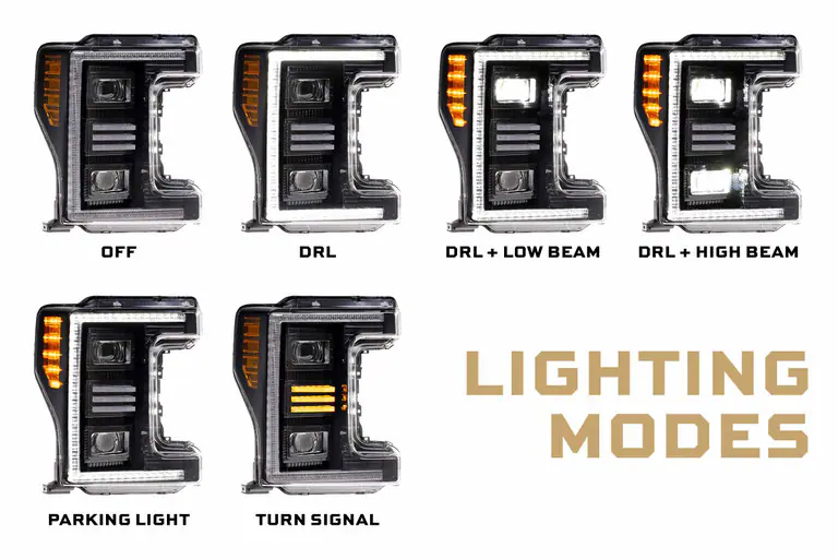 FORD SUPER DUTY (17-19): XB HYBRID LED HEADLIGHTS