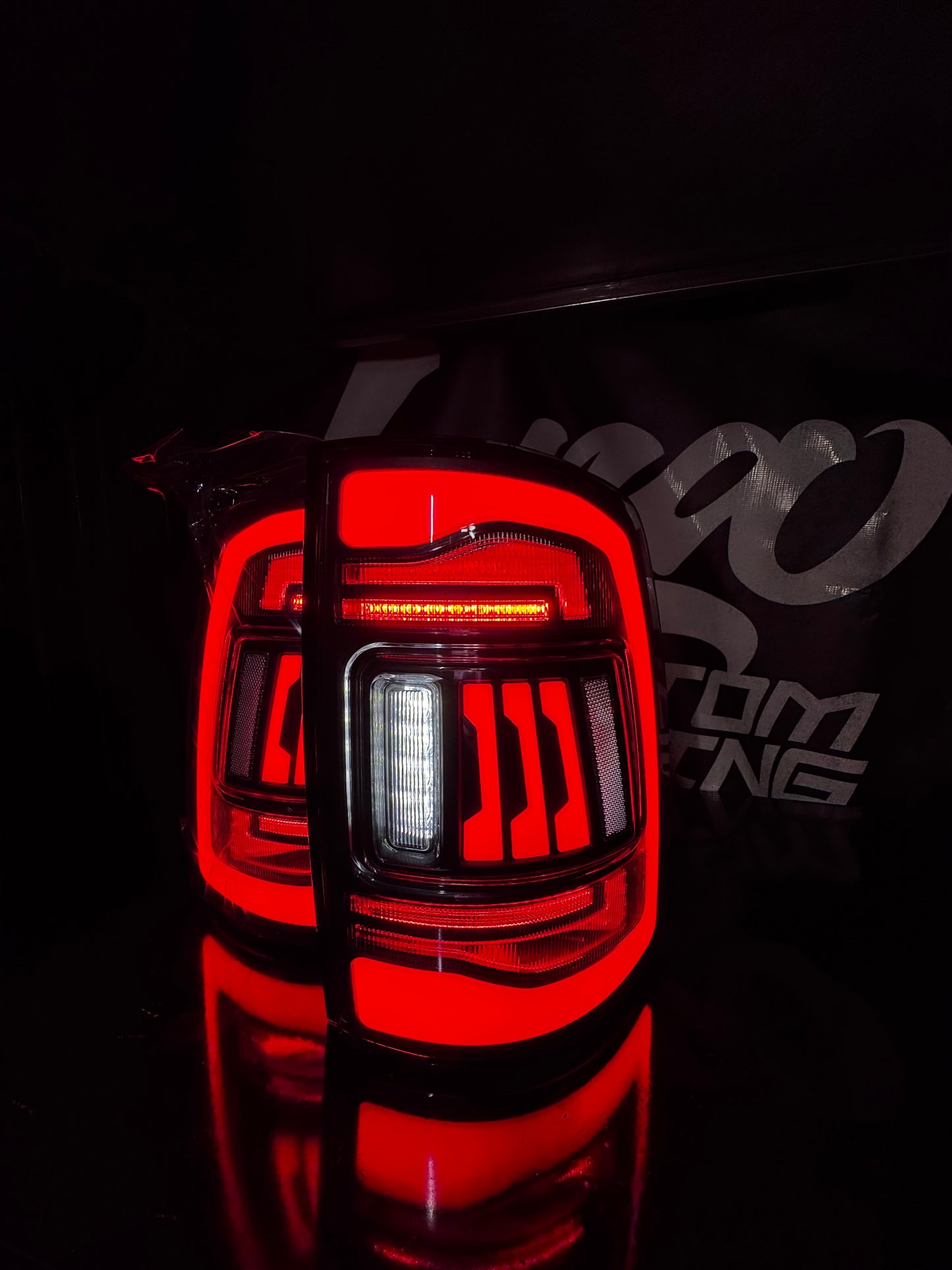 Dodge Ram 2009-2018 Clear 5th Gen Style SEQUENCE Tail Lamps