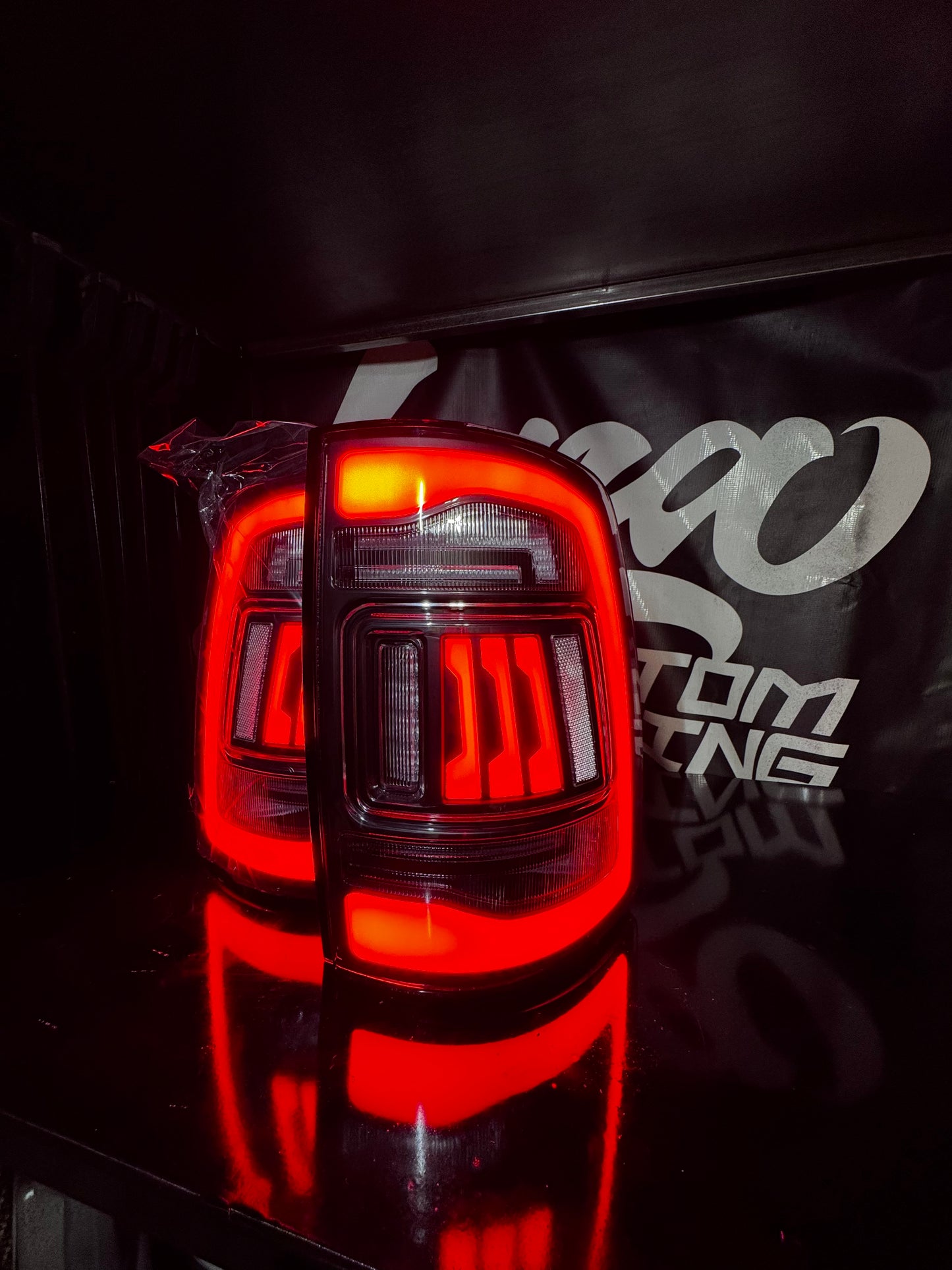 Dodge Ram 2009-2018 Clear 5th Gen Style SEQUENCE Tail Lamps