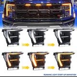 Full LED Headlights for Ford F-150 2021 2022 2023 Front Lamps Set