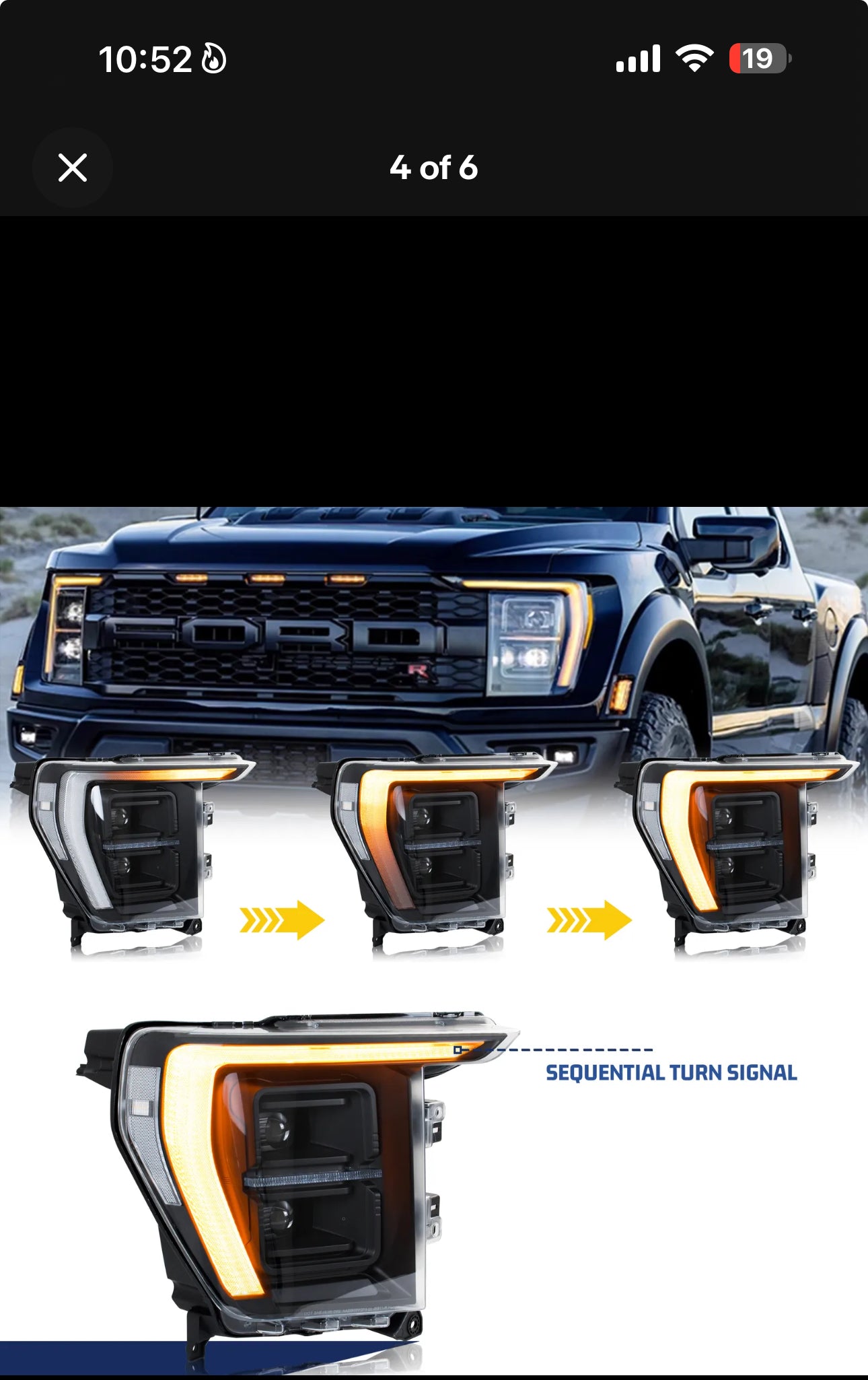 Full LED Headlights for Ford F-150 2021 2022 2023 Front Lamps Set