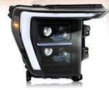 Full LED Headlights for Ford F-150 2021 2022 2023 Front Lamps Set