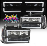 88-98 CHEVROLET/GMC BIG C BAR DRL HEADLIGHTS