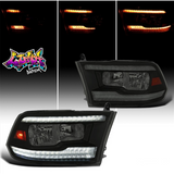 2009-2018 Dodge RAM 1500 / 2019-2021 RAM Classic / 2010-2018 RAM 2500 3500 Switchback Sequential Reflector Headlights