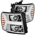 07-13 Chevrolet Silverado Projector Headlights Chrome