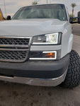 03-07 Chevy Silverado 1500 2500 3500 Avalanche LED DRL C Bar Style