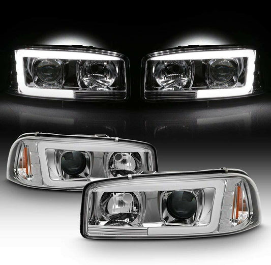 99-07 GMC SIERRA/YUKON LED DRL HEADLIGHTS