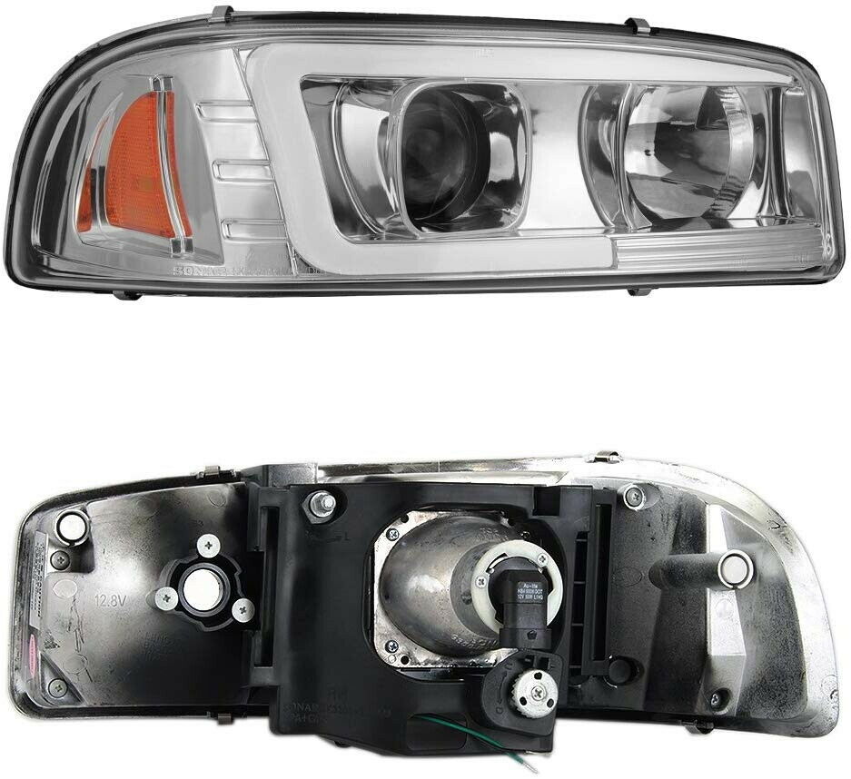 99-07 GMC SIERRA/YUKON LED DRL HEADLIGHTS