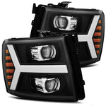 07-13 Chevrolet Silverado Projector Headlights Chrome