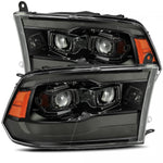 09-18 Ram Truck Projector Headlights Black