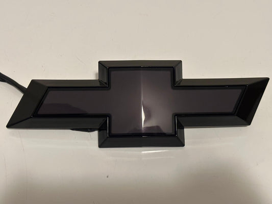 Light Dynamic White LED BLACK Bowtie Front Grille Emblem