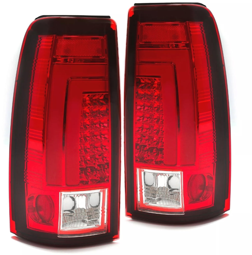 For 1999-2003 Chevy Silverado 1999-2007 GMC Sierra LED Tail Lights Brake Lamps