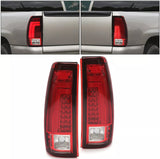 For 1999-2003 Chevy Silverado 1999-2007 GMC Sierra LED Tail Lights Brake Lamps